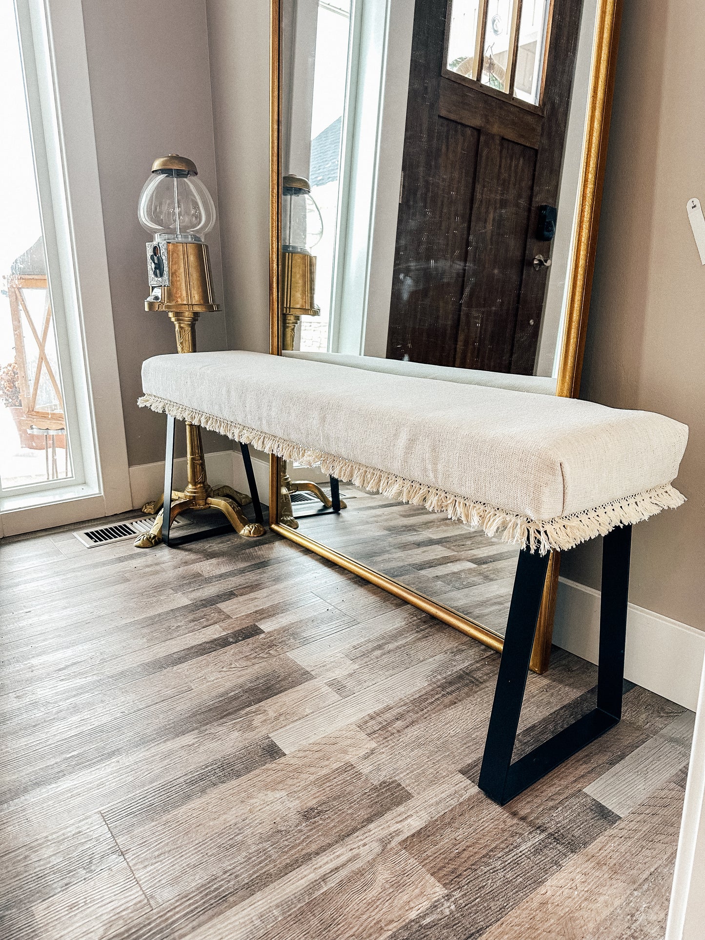 Custom Handcrafted Upholstered Bench