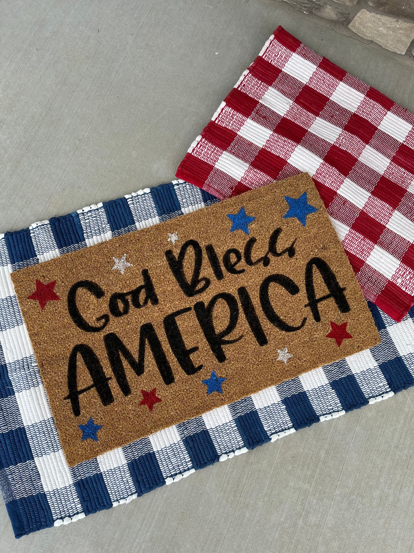 God Bless America Doormat