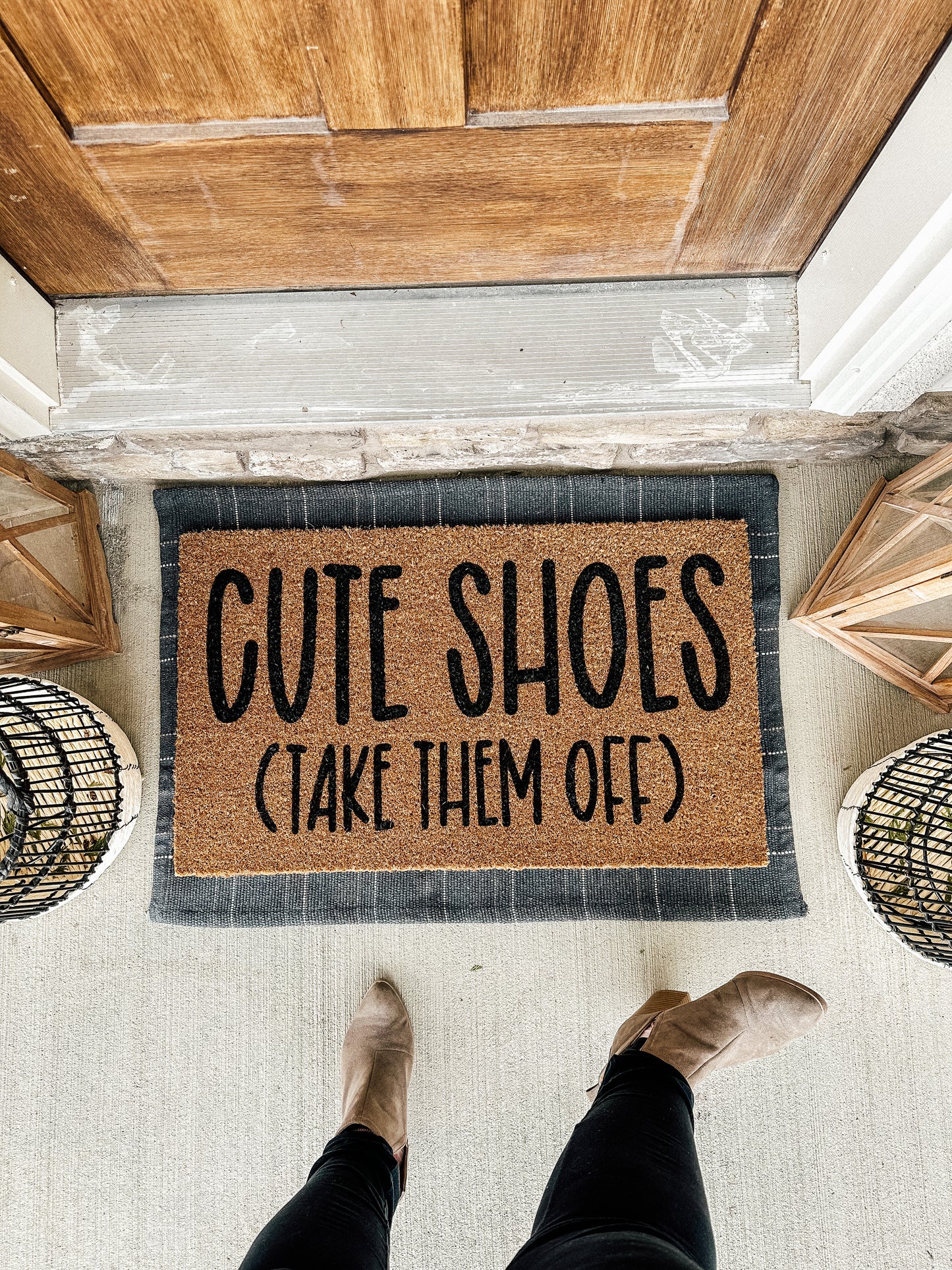 Cute Shoes Take Your Shoes Off Doormat