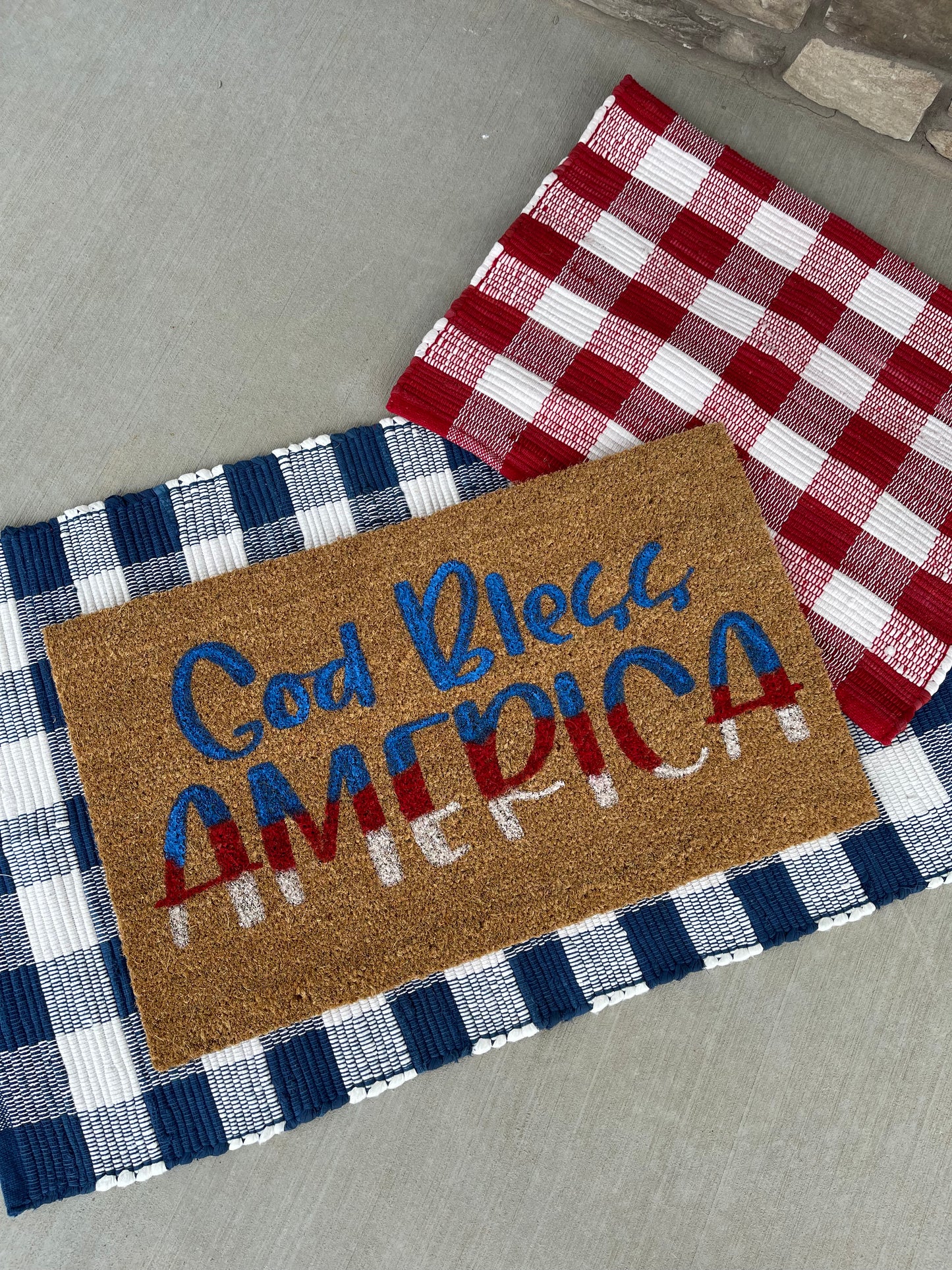 God Bless America Doormat