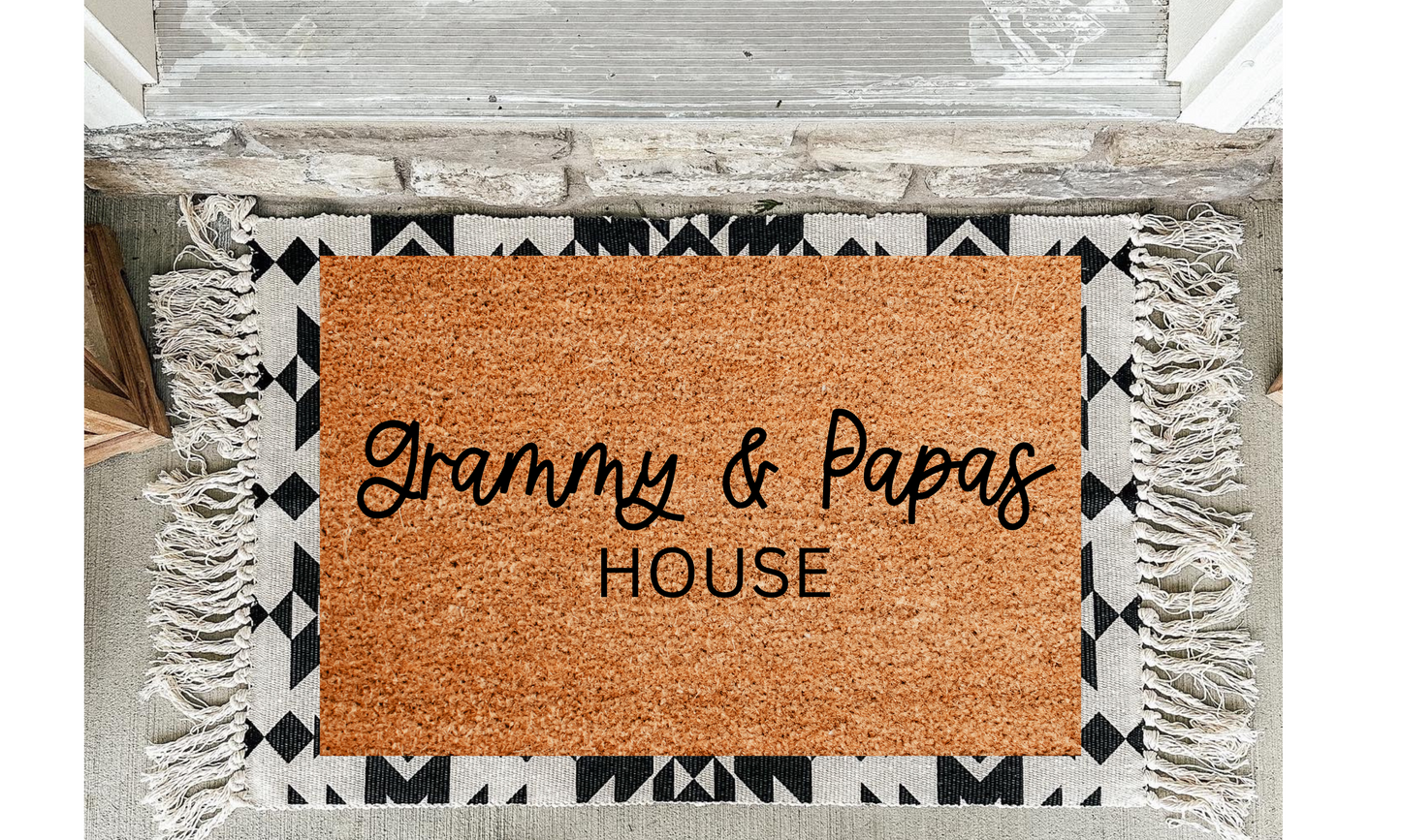 Grammy and Papas House Doormat