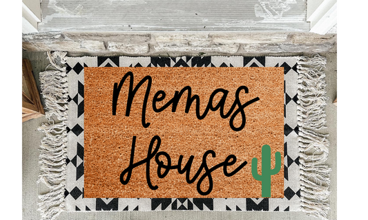 Memaws House Cactus Doormat