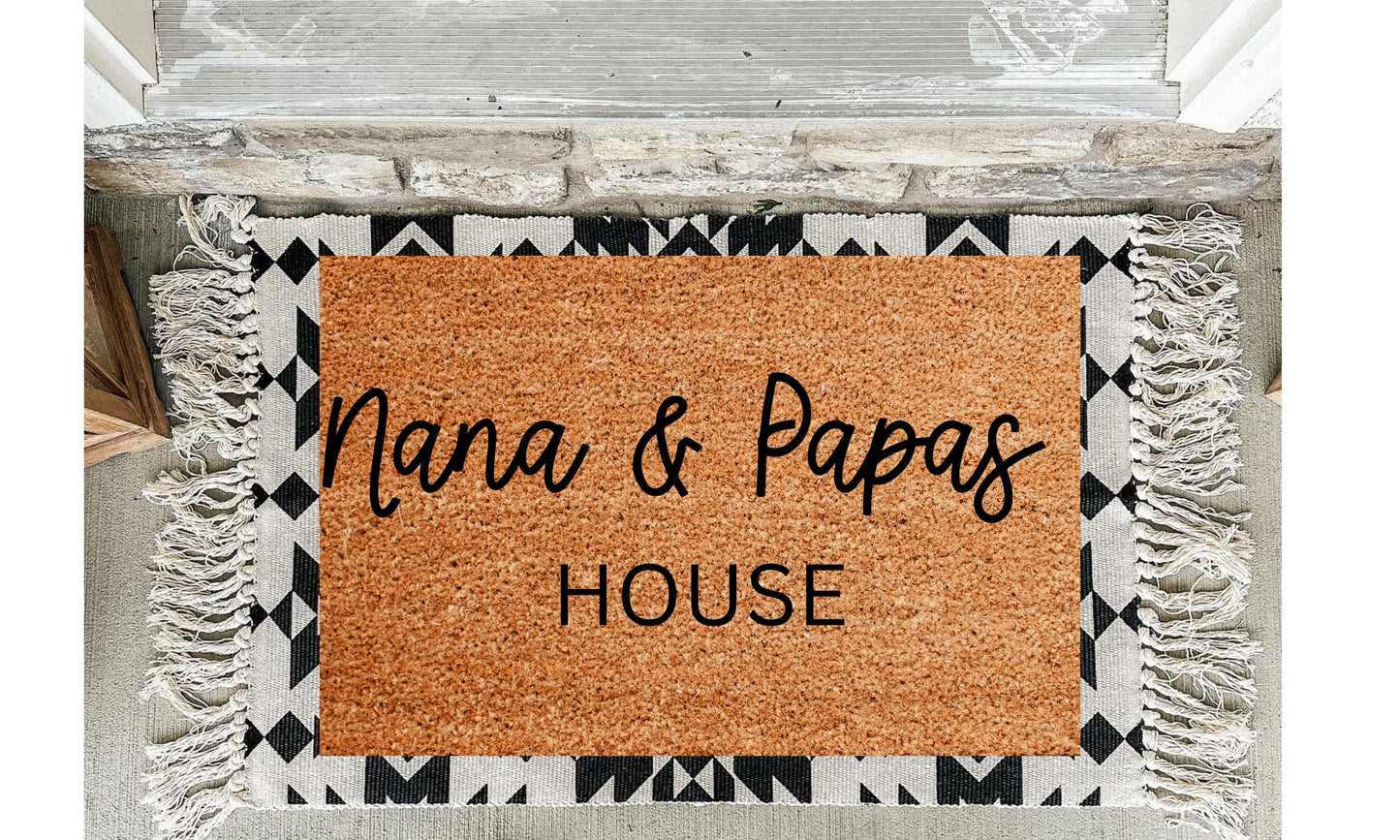 Nana and Papas House Doormat