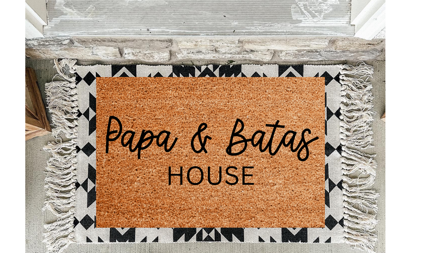 Papa and Batas House Doormat