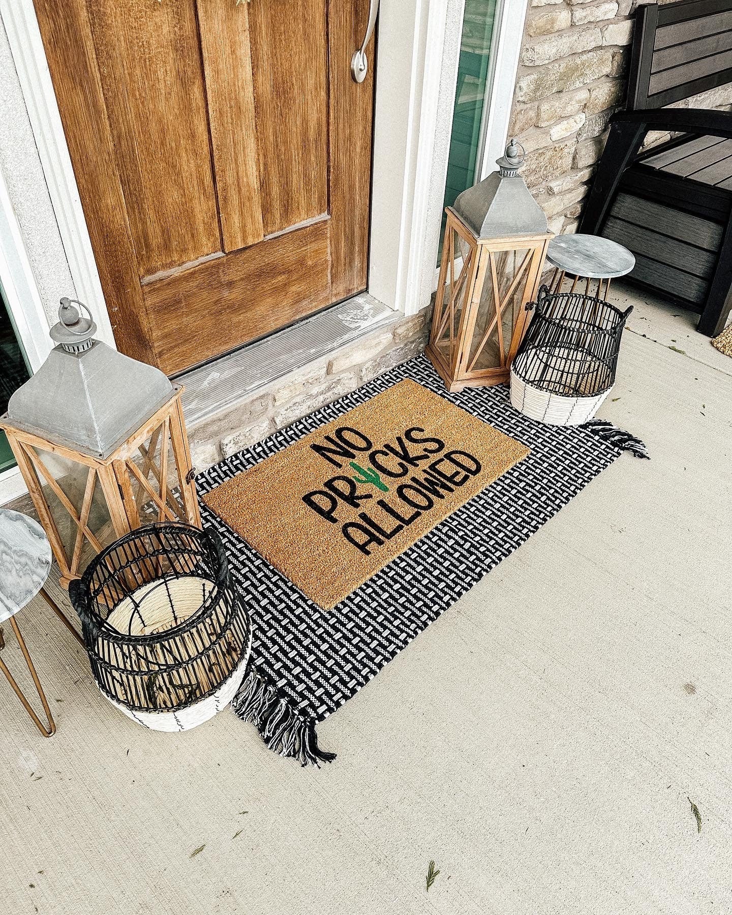 No Pricks Allowed Doormat | Funny Welcome Mat | Cactus, Arizona House Doormat