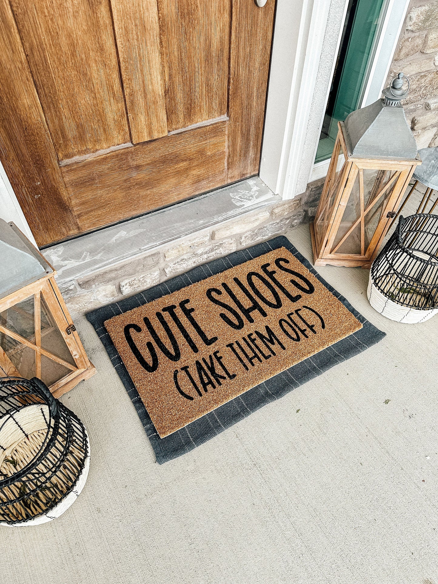 Cute Shoes Take Them Off Doormat | Shoes Off Mat | New House Doormat | Housewarming Gift | Porch Gift | Home Gift