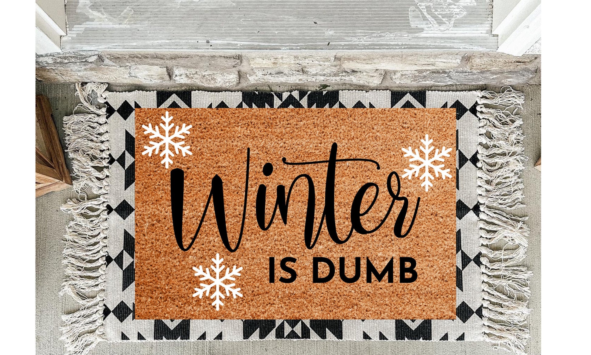 Winter Doormat | Winter Decorations | Winter Porch Decor | Christmas Decor | Holiday Decor | Winter Decor | Porch Gift | Home Gift