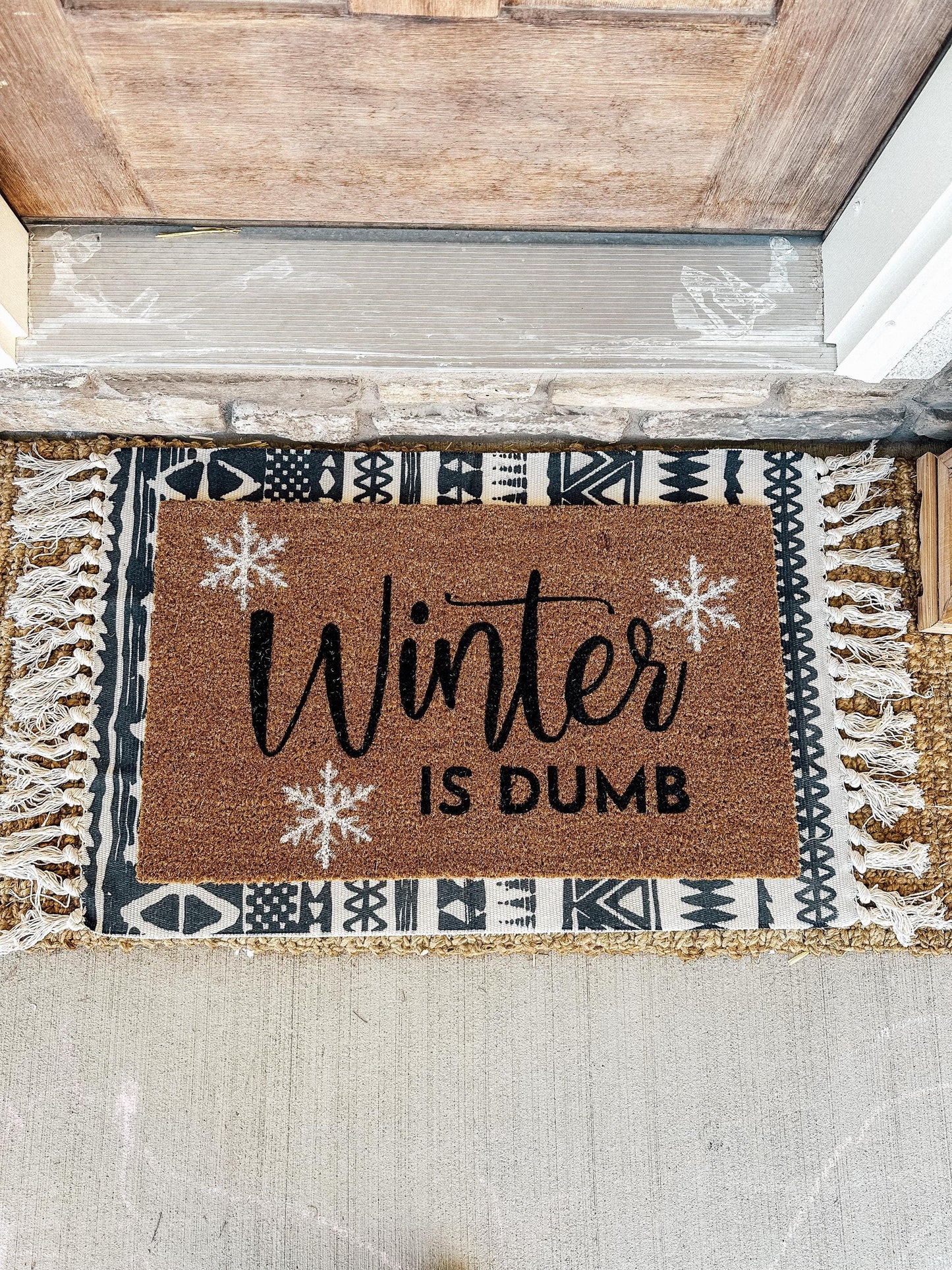 Winter Doormat | Winter Decorations | Winter Porch Decor | Christmas Decor | Holiday Decor | Winter Decor | Porch Gift | Home Gift