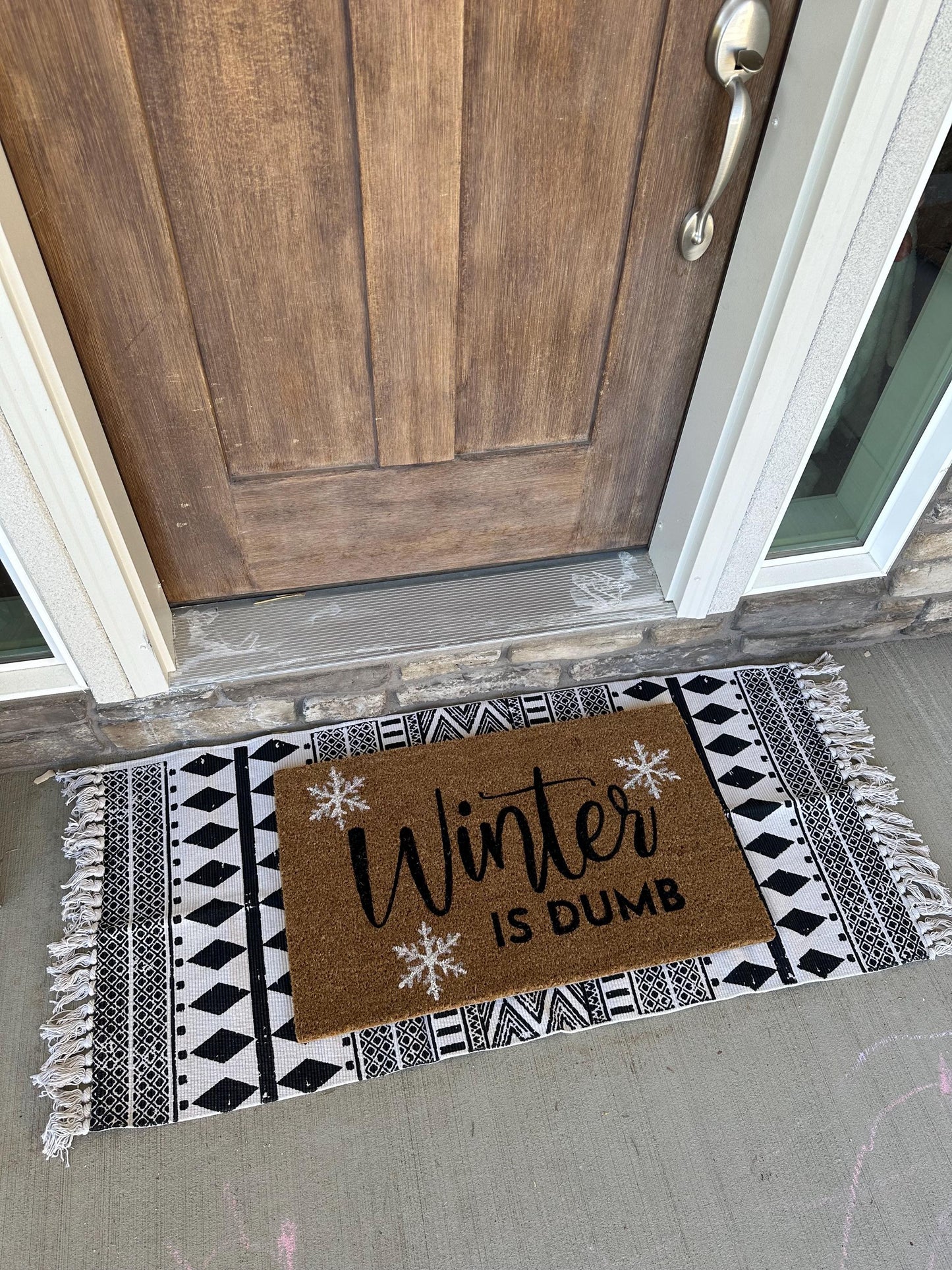 Winter Doormat | Winter Decorations | Winter Porch Decor | Christmas Decor | Holiday Decor | Winter Decor | Porch Gift | Home Gift