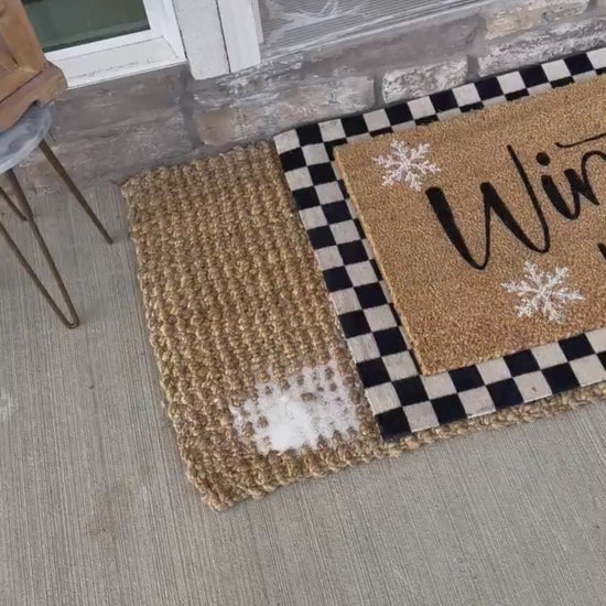 Winter Doormat | Winter Decorations | Winter Porch Decor | Christmas Decor | Holiday Decor | Winter Decor | Porch Gift | Home Gift