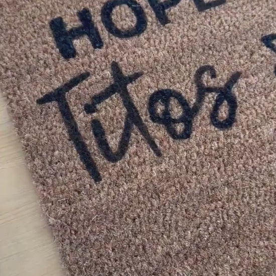 I Hope You Brought Titos and Dog Treats Doormat | Funny Vodka Mat| Housewarming gift | best friend gift | Vodka Gift | Funny Doormat | Gift