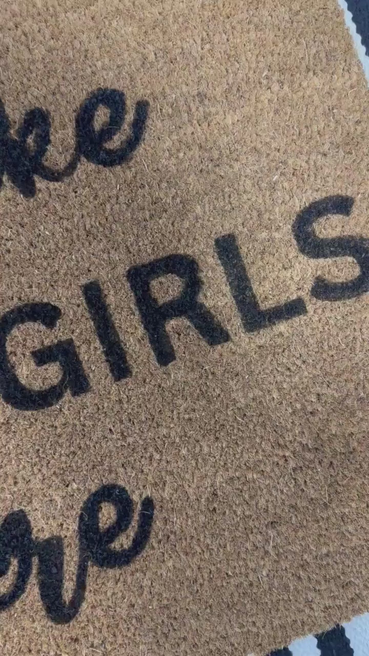 There's Like A Lot of Girls In Here Doormat | Funny Doormat | Funny Welcome Rug | Funny Gift | Porch Gift | Home Gift